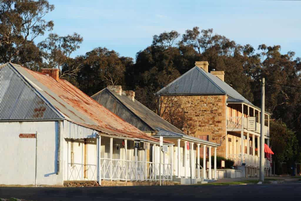 The main street of the historic NSW town of Rylstone.