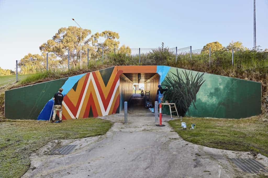 Artist Patricia Pittman transforms the Nowa Nowa underpass for Under the Surface.