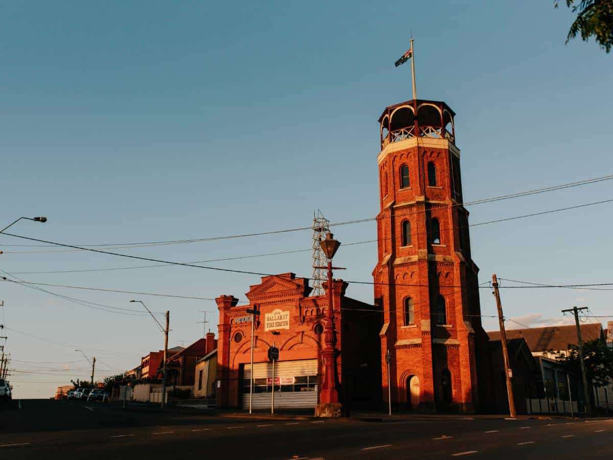 Old fire tower in Ballarat, Victoria.